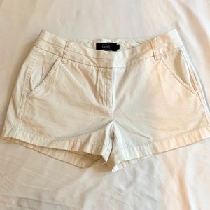 J. Crew White Chino Shorts